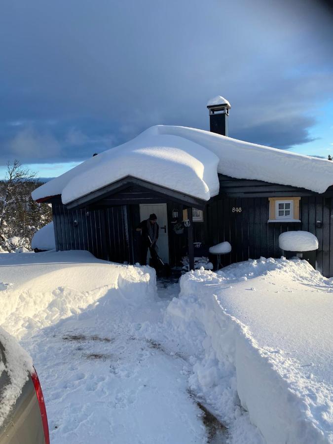 Cabin In The Mountain, Outstanding View & Solar Energy Vollen Exterior foto
